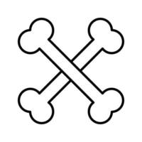 Crossbones Icon Vector