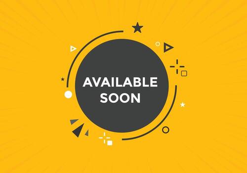 available soon text web button template. available soon sign icon label colorful vector