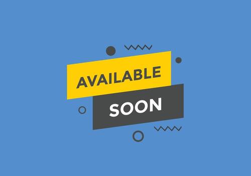 available soon button. available soon text template for website. available soon icon flat style vector