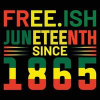 Juneteenth day t shirt design vector