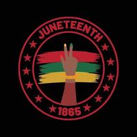 Juneteenth day t shirt design vector