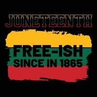 Juneteenth day t shirt design vector