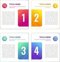 Modern Gradient Infographic vector