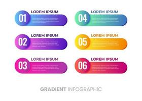 Modern Gradient Infographic vector