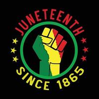 Juneteenth day t shirt design vector