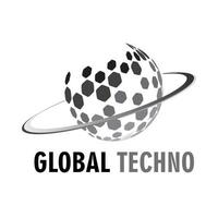 plantilla de diseño de logotipo de tecnología global vectorial - símbolo mundial vector