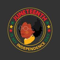 Juneteenth day t shirt design vector