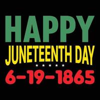 Juneteenth day t shirt design vector