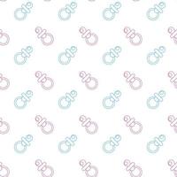 Baby shower seamless pattern with cute baby nipple. Print design for baby goods and clothes vector