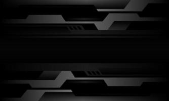 Abstract grey metallic cyber black futuristic technology design modern background vector