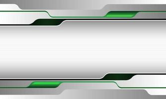 Abstract white grey green line cyber futuristic technology creative design modern vector