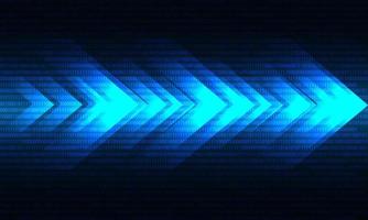 Abstract blue arrow light speed data technology futuristic design background vector