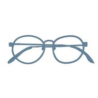 Vector Outline Illustration of Glasses Isolated on White Background