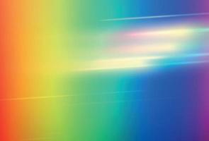 Prism backdrop. Rainbow lights background. vector