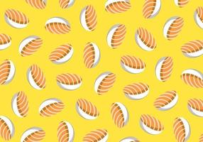 Japanese sushi food illustration pattern