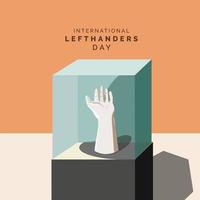 International Lefthanders Day vector