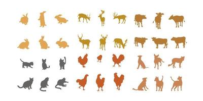 Animal silhouette vector clip art