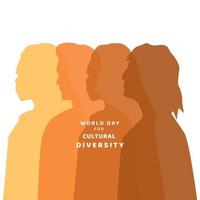 World Day For Cultural Diversity vector