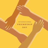 International Friendship Day, design for theme friendship vector