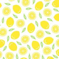 Pattern vector illustration of a lemon