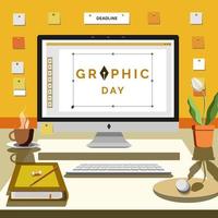 World Graphic Day Vector Illustration