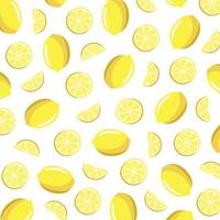 Pattern vector illustration of a lemon