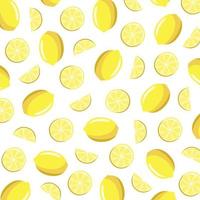 Pattern vector illustration of a lemon