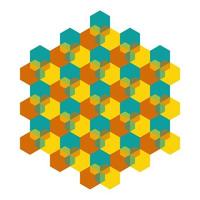 Pattern background abstract Hexagon color gradient vector