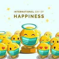 International Day of Happiness, vector illustration