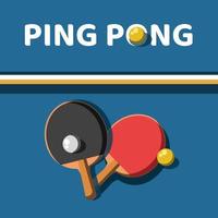 Ping pong sport background vector illustration