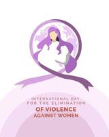 International Day For The Elimination Of Violence Against Women vector