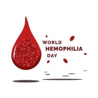 vector del día mundial de la hemofilia,