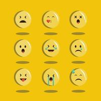 Expression bubble collection vector illustration