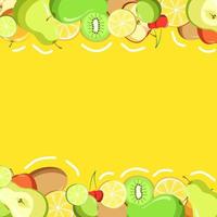 Fondo de ilustración de vector de patrón de fruta