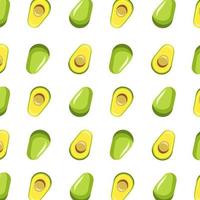 Pattern vector illustration of an avocado