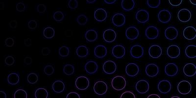 Dark Pink, Blue vector backdrop with circles.