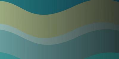 Light Blue, Green vector pattern with curved lines.