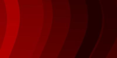 Dark Red vector template with curved lines.