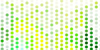 Light green, yellow vector texture with disks.