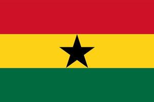 bandera de ghana. símbolo de ghana. ilustración vectorial vector