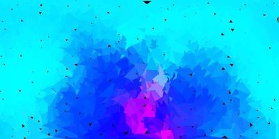 Fondo de pantalla de polígono degradado de vector rosa claro, azul.