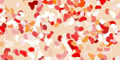 Light red vector background with random forms.