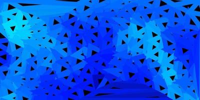 Dark blue vector abstract triangle texture.