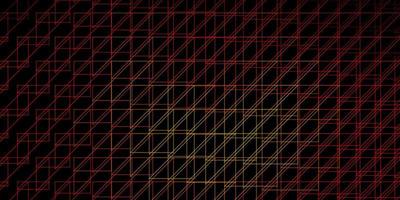 Dark Red vector backdrop with lines.