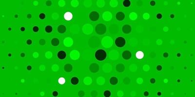 Light Green vector layout with circle shapes.