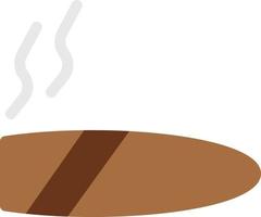 ilustración de vector de cigarro en un fondo. símbolos de calidad premium. iconos vectoriales para concepto y diseño gráfico.