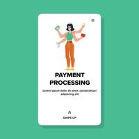 Payment Processing And Money Transaction Vector