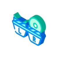 lens container isometric icon vector illustration