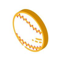 baseball ball isometric icon vector illustration