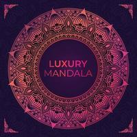 Ornamental luxury mandala background with Premium Vector